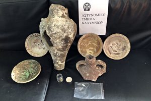 SYLLHPSH ARXAIA KANNABH KALYMNOS Φ