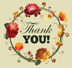 99270079 thank you card with beautiful vintage flowers