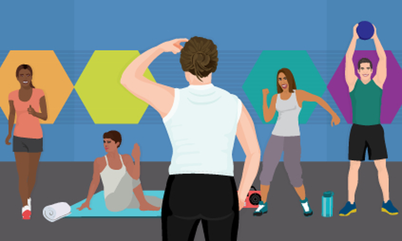 fitness classes card