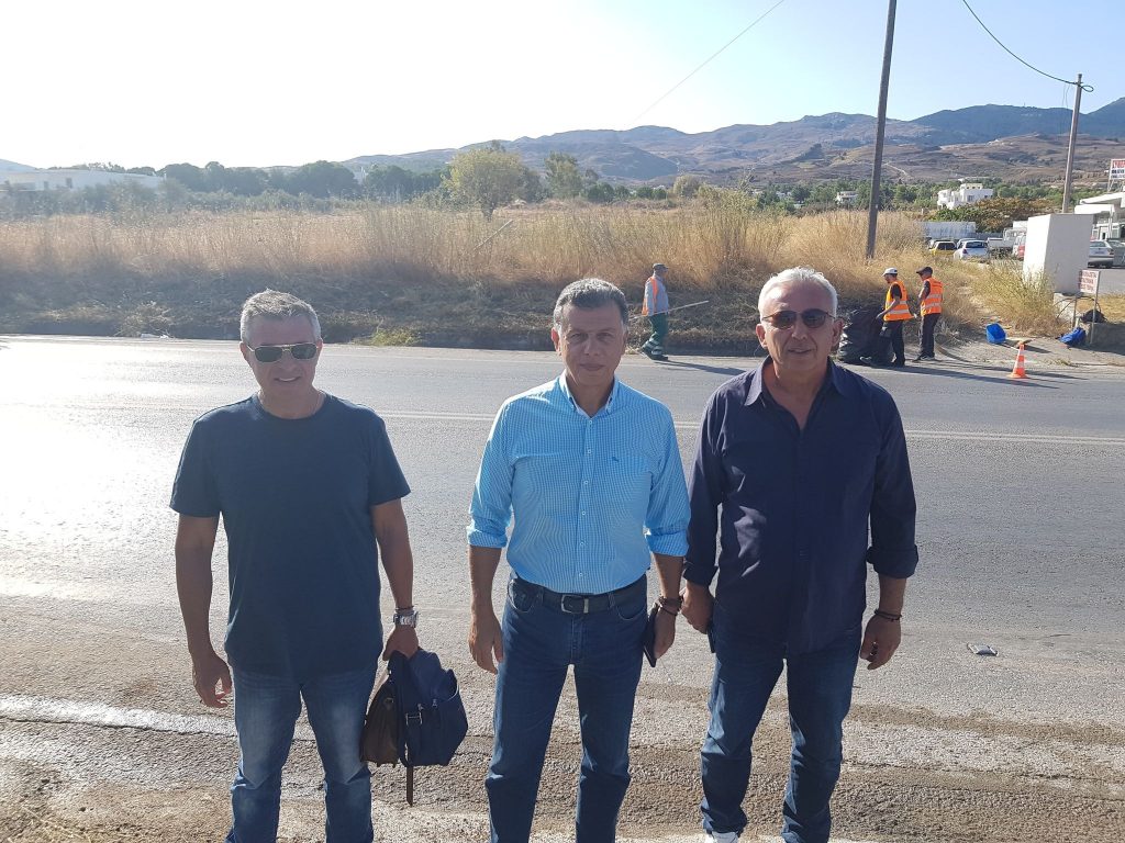 2020 10 01 καθαρισμός Επαρχ Οδού Δήμαρχος στελέχη 2