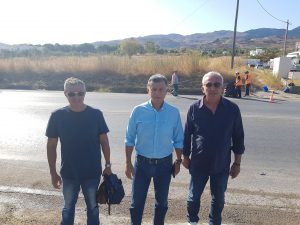 2020 10 01 καθαρισμός Επαρχ Οδού Δήμαρχος στελέχη 2