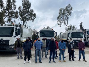 Απορριμματοφόρα καινούρια Δήμαρχος εργαζόμενοι 01 04 2021