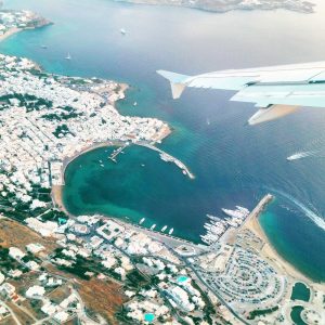 over Mykonos