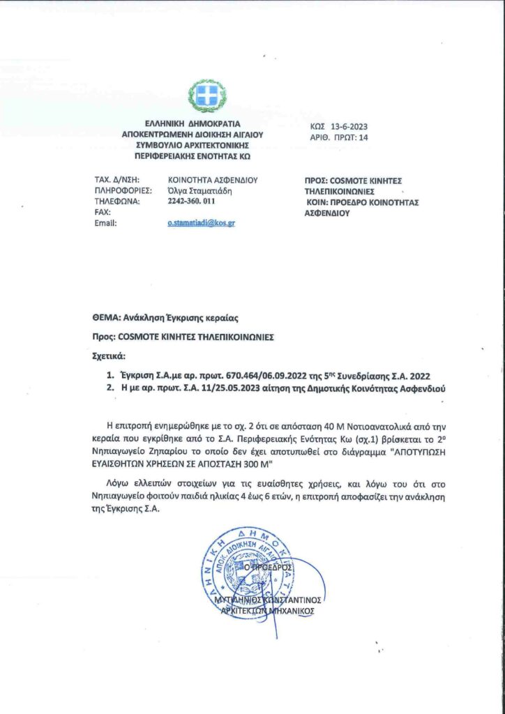 ΣΑ ΚΩ ΑΝΑΚΛΗΣΗ ΑΔΕΙΑΣ ΚΕΡΑΙΑΣ ΖΗΠΑΡΙ ΑΠΑΝΤΗΣΗ 230613 133431 1 scaled