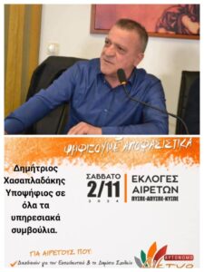 ΥΠΟΨΗΦΙΟΣ ΑΙΡΕΤΟΣ